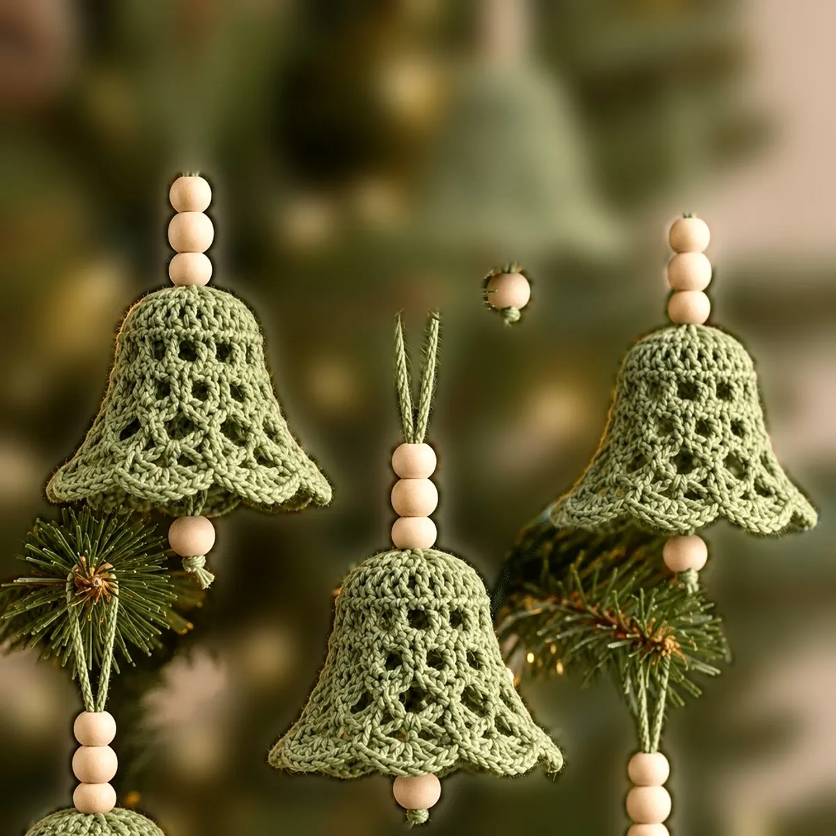 Crochet Christmas Bell Ornament – Free Lace Pattern – photo 3