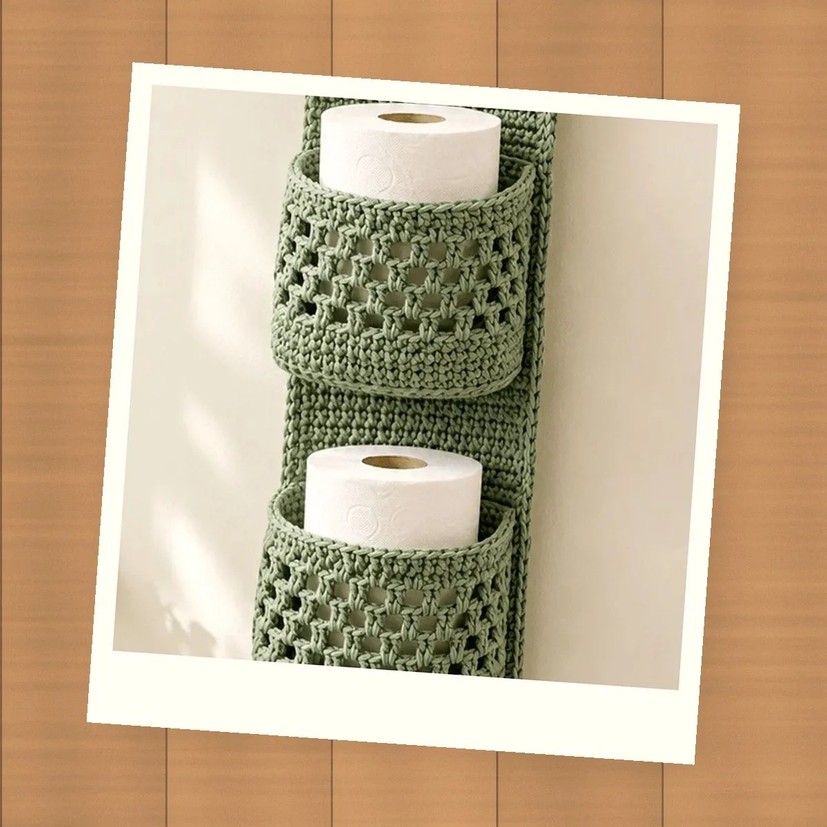 Crochet Hanging Bathroom Organizer – Free Wall Pocket Pattern – photo 6
