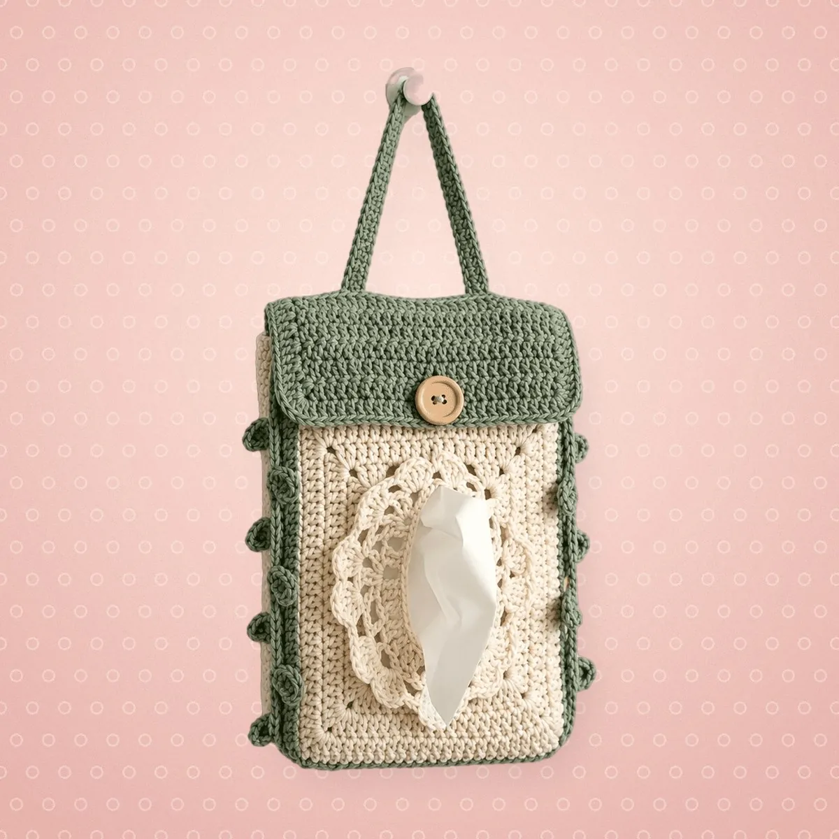 Crochet Tissue Holder for Car or Door – Free Pattern