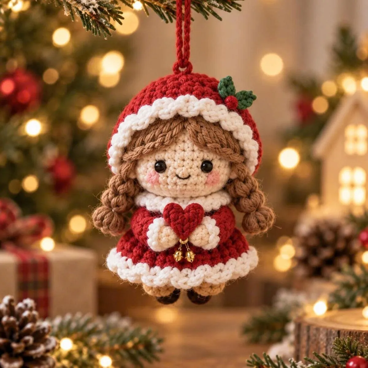 Crochet Christmas Ornament Set – 10 Amigurumi Patterns – photo 9